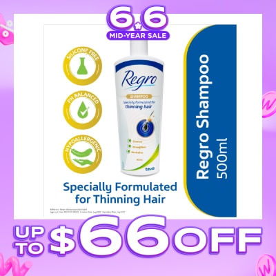 REGRO - Specially Formulated For Thinning Hair Shampoo 500ml