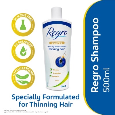 REGRO Specially Formulated For Thinning Hair Shampoo 500ml
