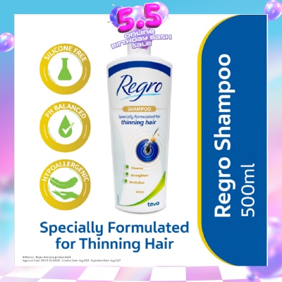 REGRO - Specially Formulated For Thinning Hair Shampoo 500ml
