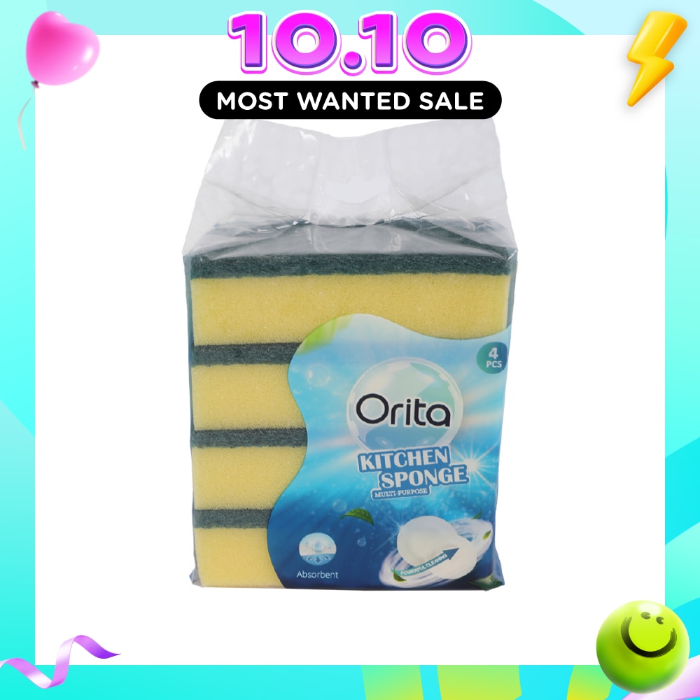 Kitchen Sponge (Scrubs even the toughest Stains and Grime) 4s image