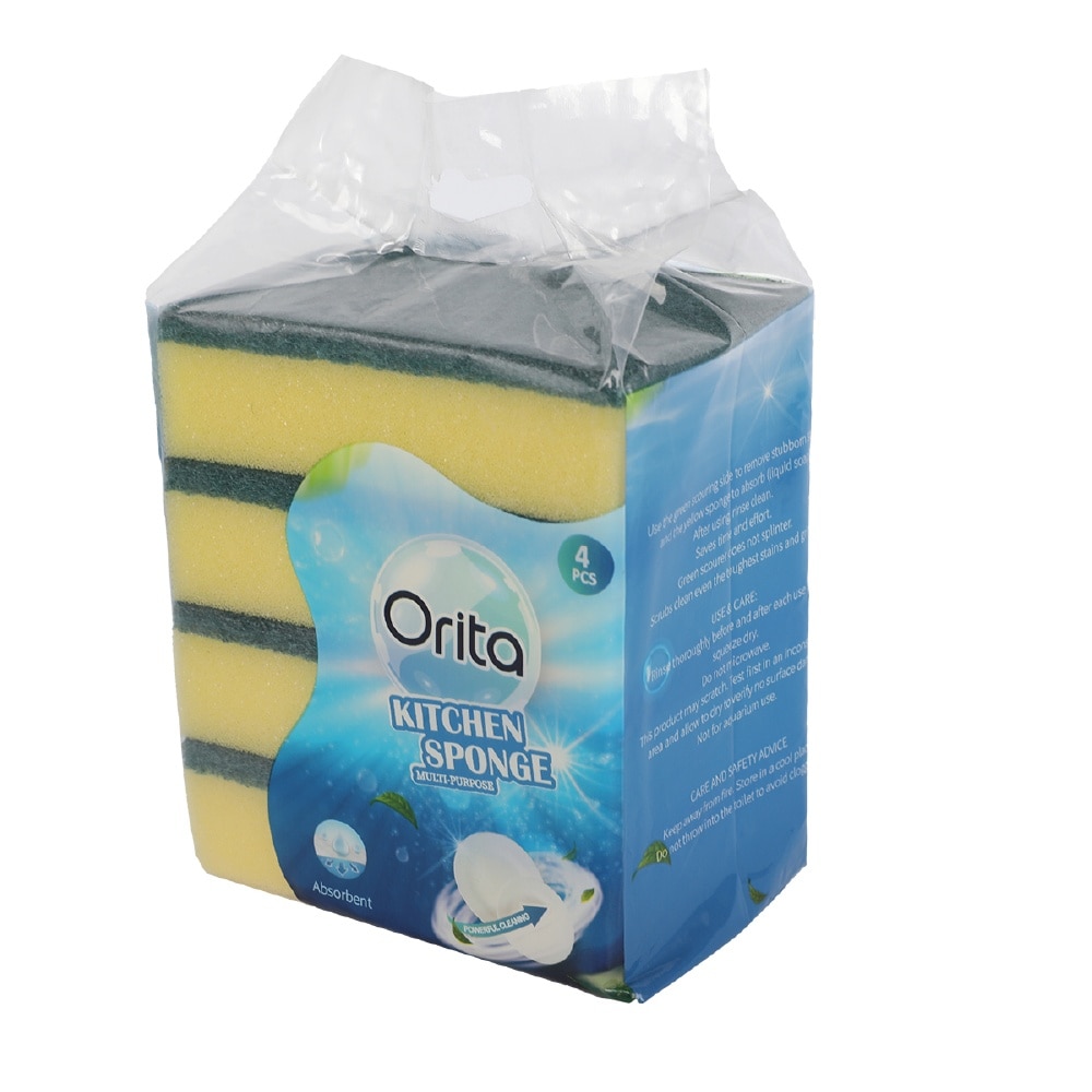 Kitchen Sponge (Scrubs even the toughest Stains and Grime) 4s