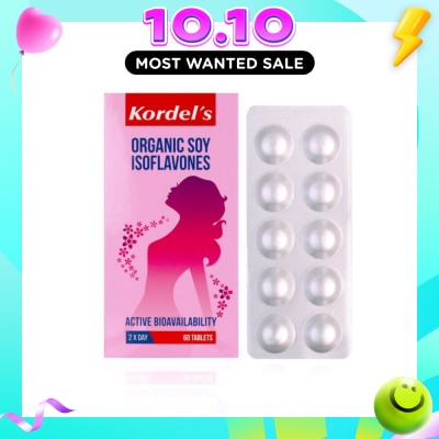 KORDEL'S Organic Soy Isoflavones 60s (Expiry: Jul`2027) image