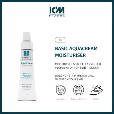 ICM PHARMA - Basic Aquacream Moisturiser 15g