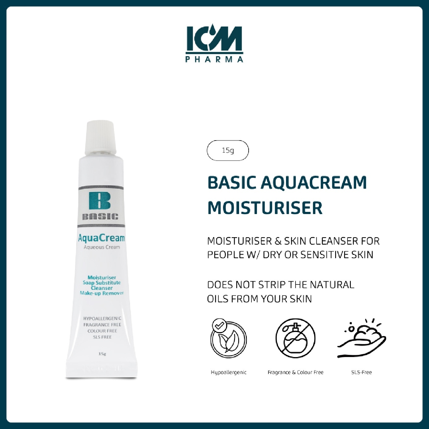 Basic Aquacream Moisturiser 15g
