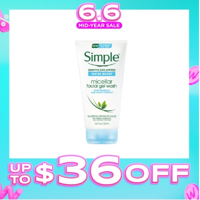 SIMPLE - Water Boost Micellar Facial Wash Gel 150ml