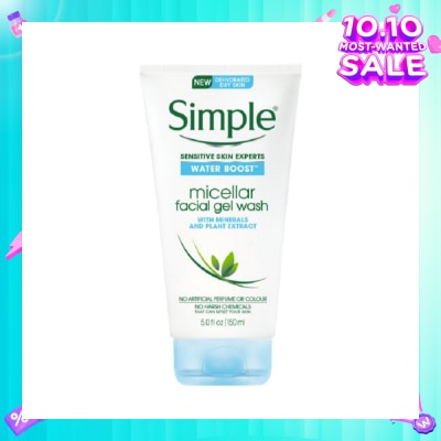 SIMPLE Water Boost Micellar Facial Gel Wash150ml