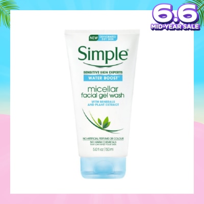 SIMPLE Water Boost Micellar Facial Gel Wash150ml