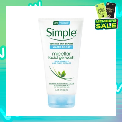 SIMPLE Water Boost Micellar Facial Gel Wash150ml