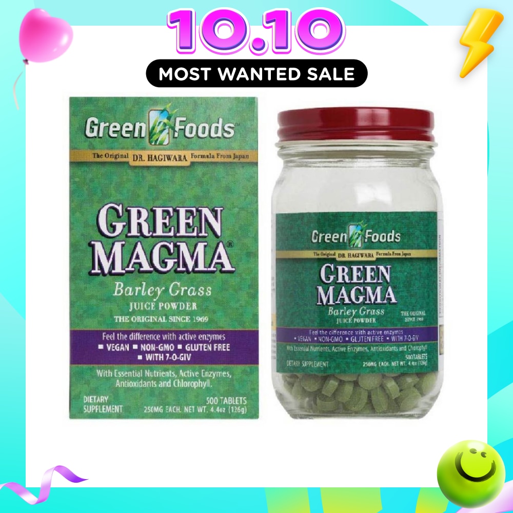 GREEN MAGMA® Barley Grass Powder Juice Tablet 500s (Expiry: Apr`2027) image