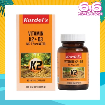 KORDEL'S Vitamin K2 + D3 60s