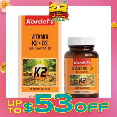 KORDEL'S Vitamin K2 + D3 60s