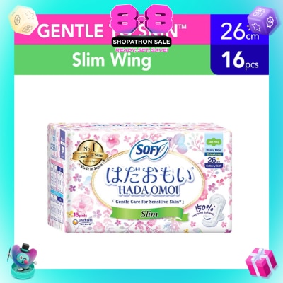 SOFY - Hadaomoi Day Slim Wing 26cm 16 Pieces