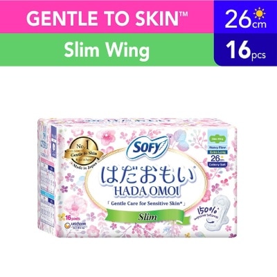 SOFY Hadaomoi Day Slim Wing 26cm 16 Pieces