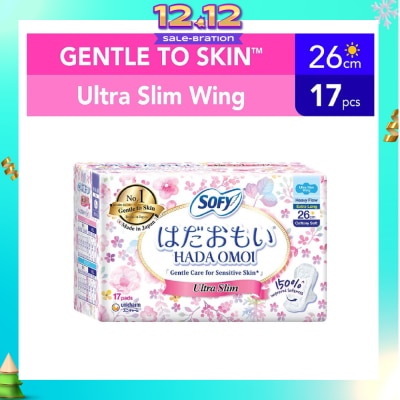 SOFY Hadaomoi Day Ultra Slim Wing 26cm 19 Pieces