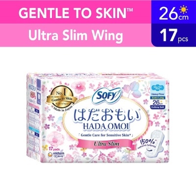 SOFY Hadaomoi Day Ultra Slim Wing 26cm 19 Pieces