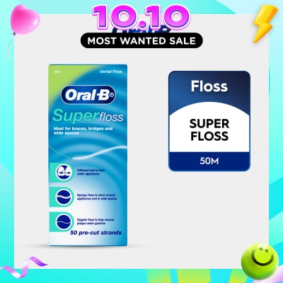 ORAL B Superfloss Clean Dental Floss Mint 50m image