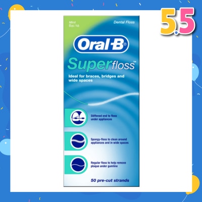 ORAL-B Super Floss Dental Floss 50m x 1s