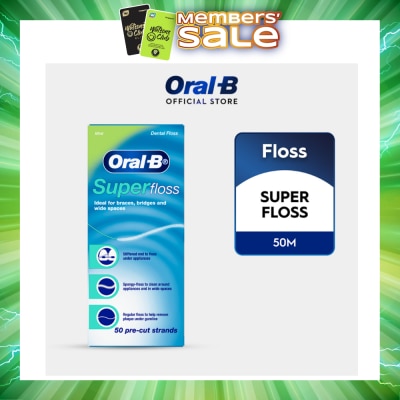 ORAL-B - Superfloss Clean Dental Floss Mint 50m