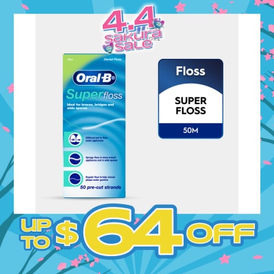 ORAL-B - Superfloss Clean Dental Floss Mint 50m
