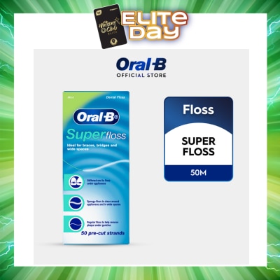 ORAL-B - Superfloss Clean Dental Floss Mint 50m