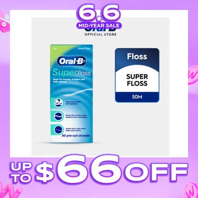 ORAL-B - Superfloss Clean Dental Floss Mint 50m