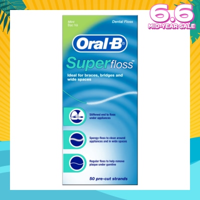 ORAL-B Super Floss Dental Floss 50m x 1s