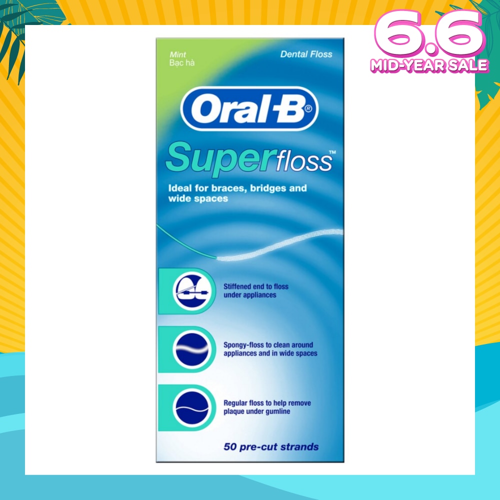 Super Floss Dental Floss 50m x 1s