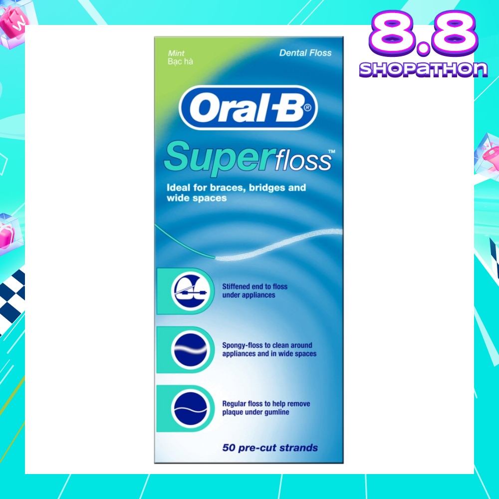 Super Floss Dental Floss 50m x 1s