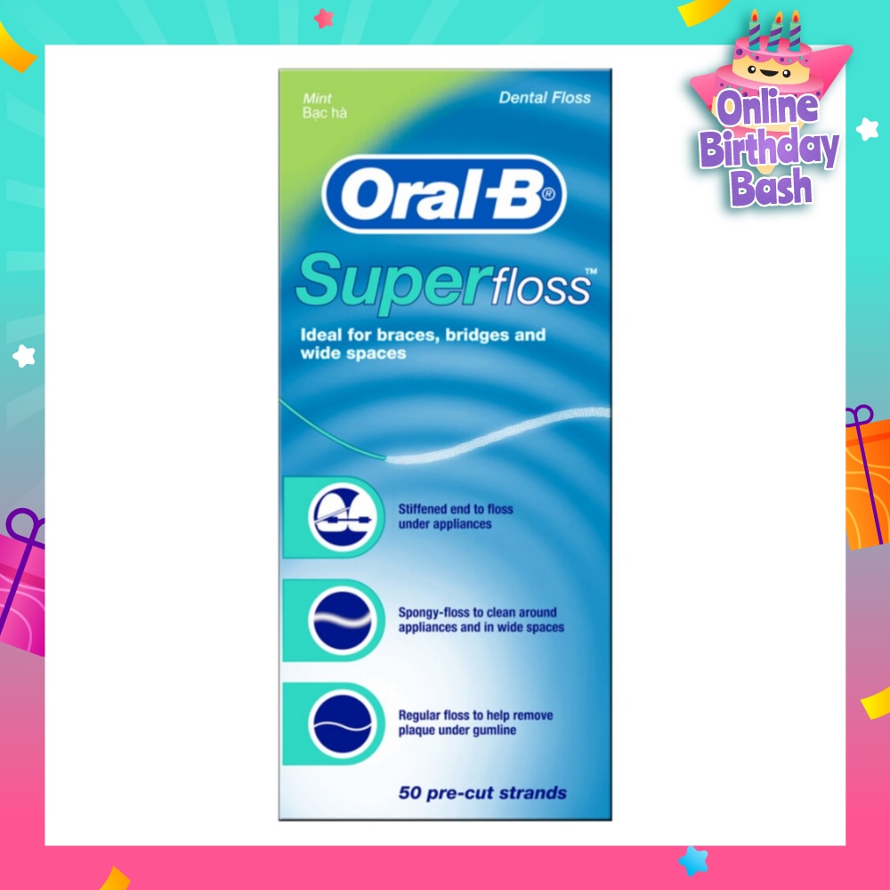 Super Floss Dental Floss 50m x 1s