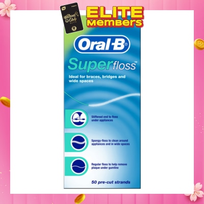 ORAL-B Super Floss Dental Floss 50m x 1s
