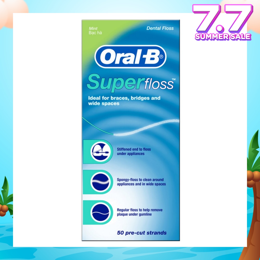 Super Floss Dental Floss 50m x 1s