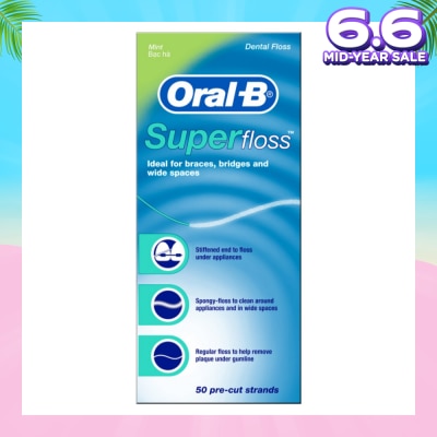 ORAL-B Super Floss Dental Floss 50m x 1s