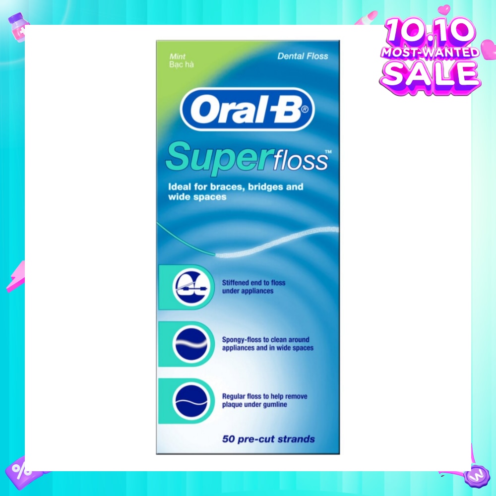 Super Floss Dental Floss 50m x 1s