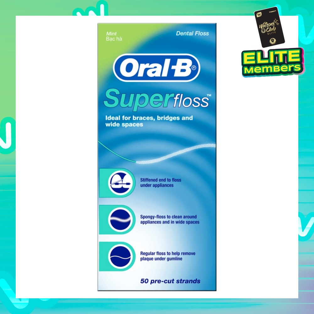 Super Floss Dental Floss 50m x 1s