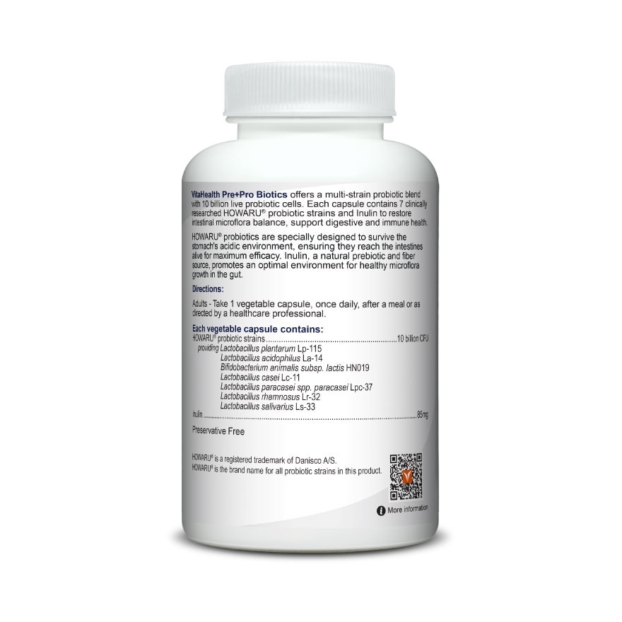 Pre+Pro Biotics Vegetable Capsule 60s
