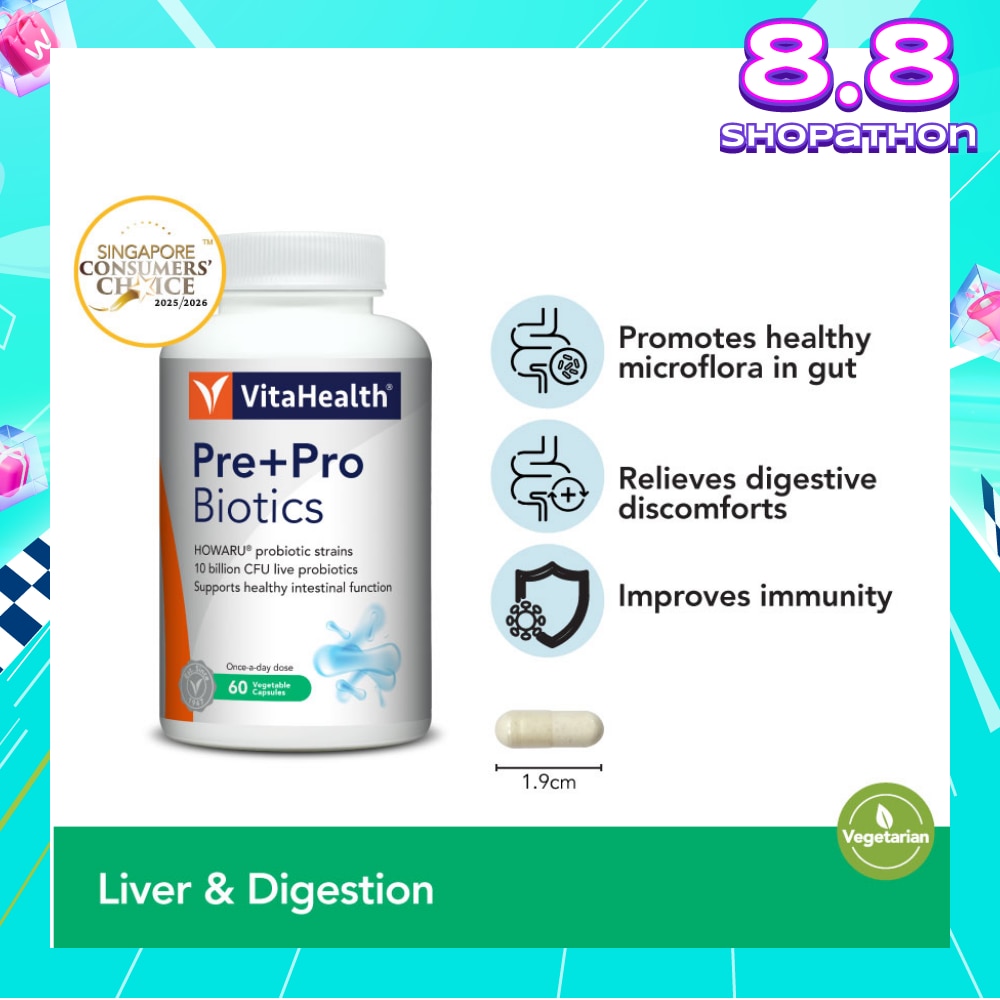 Pre+Pro Biotics Vegetable Capsule 60s