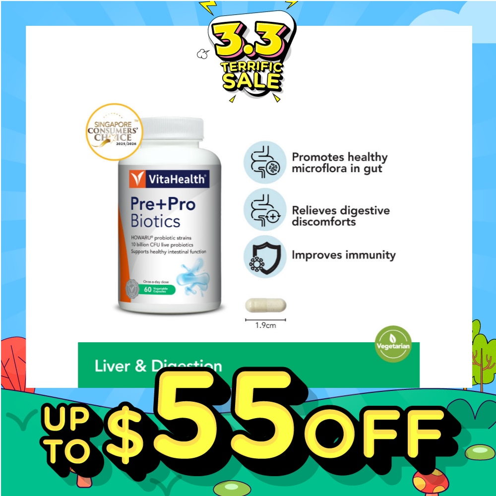 Pre+Pro Biotics Vegetable Capsule 60s