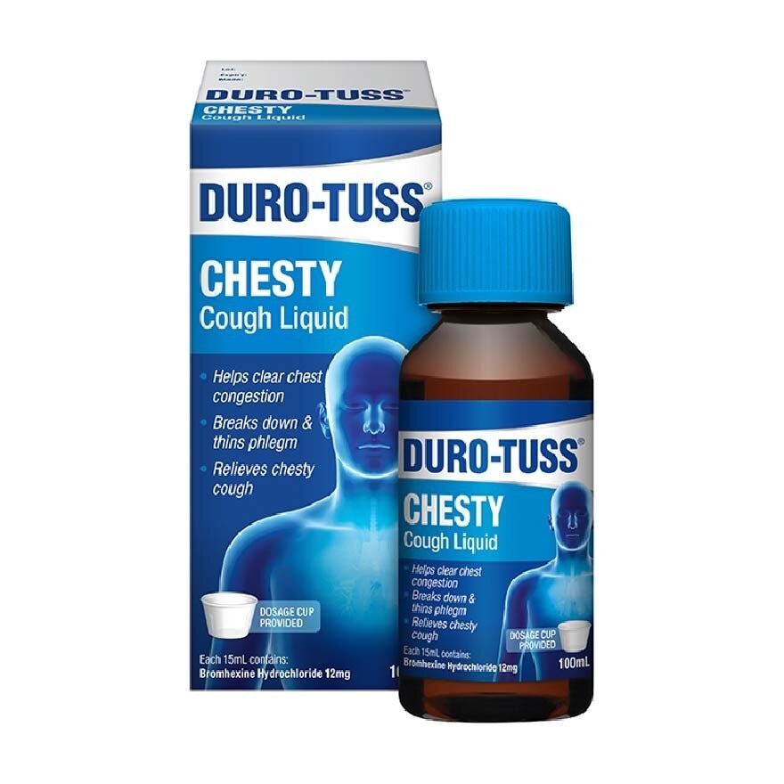 Chesty Cough Liquid (Clear Chest Congestion & Remove Excessive Phlegm) 100ml