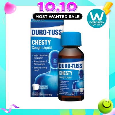DURO TUSS Chesty Cough Liquid (Clear Chest Congestion & Remove Excessive Phlegm) 100ml image