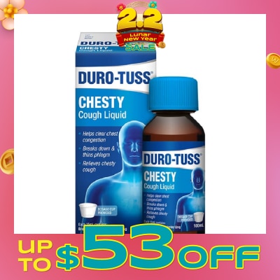 DURO-TUSS Chesty Cough Liquid (Clear Chest Congestion & Remove Excessive Phlegm) 100ml