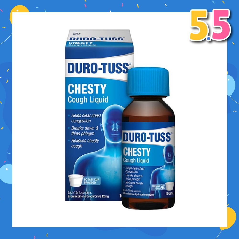 Chesty Cough Liquid (Clear Chest Congestion & Remove Excessive Phlegm) 100ml