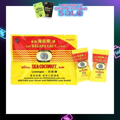 AFRICAN SEA-COCONUT BRAND Lozenges (Soothe Throat and Freshen Breath) 15g