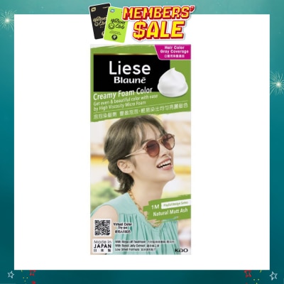 LIESE - Blauné Creamy Foam Color #1M Natural Matt Ash 108ml