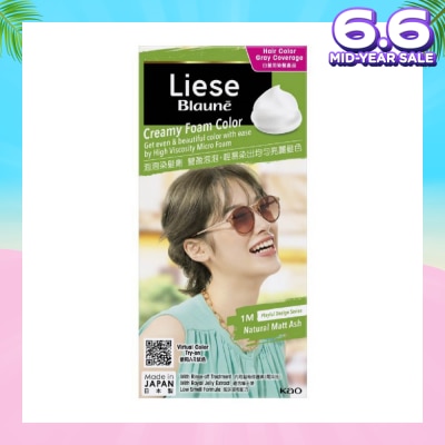 LIESE Blaune Creamy Foam Color Natural Matt Ash 108ml