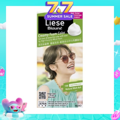 LIESE - Blauné Creamy Foam Color #1M Natural Matt Ash 108ml