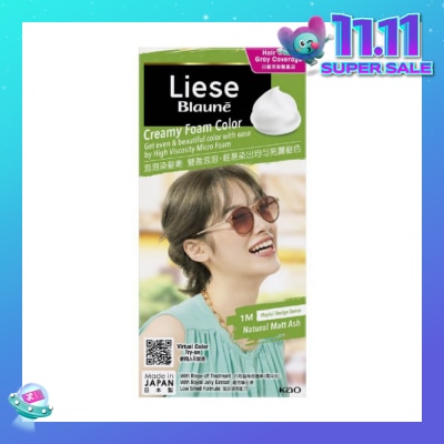 LIESE Blaune Creamy Foam Color Natural Matt Ash 108ml