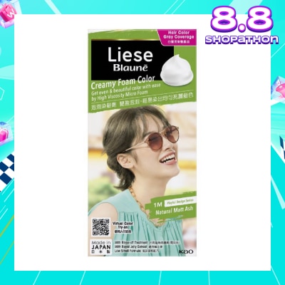 LIESE Blaune Creamy Foam Color Natural Matt Ash 108ml