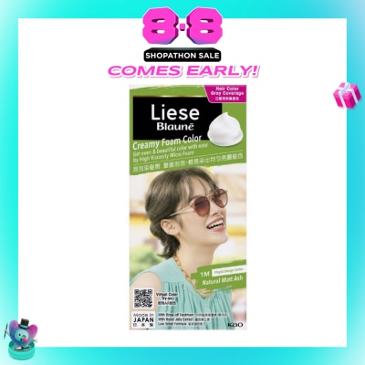LIESE - Blauné Creamy Foam Color #1M Natural Matt Ash 108ml