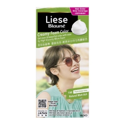 LIESE - Blauné Creamy Foam Color #1M Natural Matt Ash 108ml