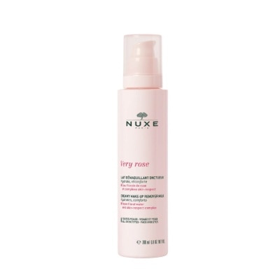 NUXE Very Rose Creamy Cleansing Milk (Milk-in-Oil Cleanser with Rose Water to Strengthen Skin Barrier) 200ml